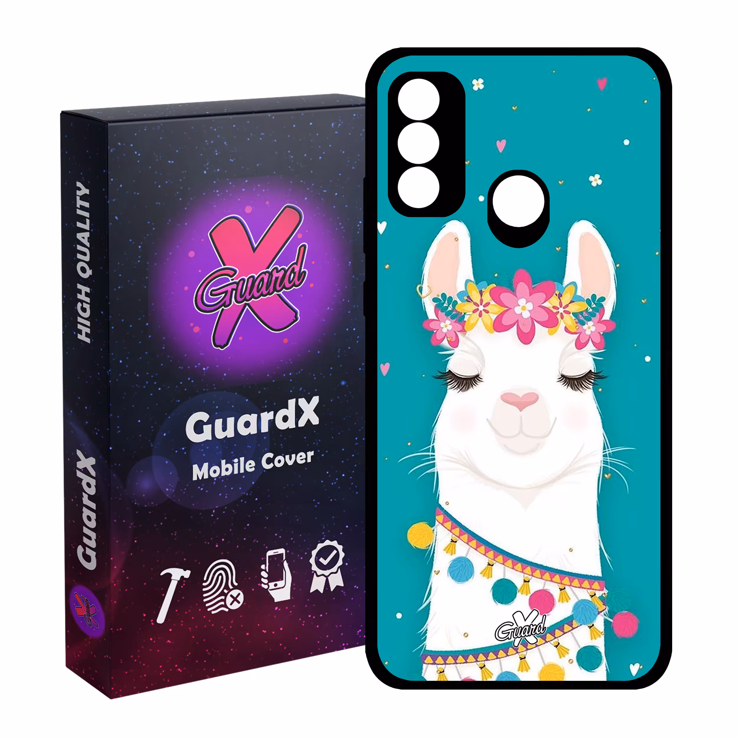 کاور گارد ایکس طرح Llama مدل Glass10017 مناسب برای گوشی موبایل هوآوی P Smart 2020