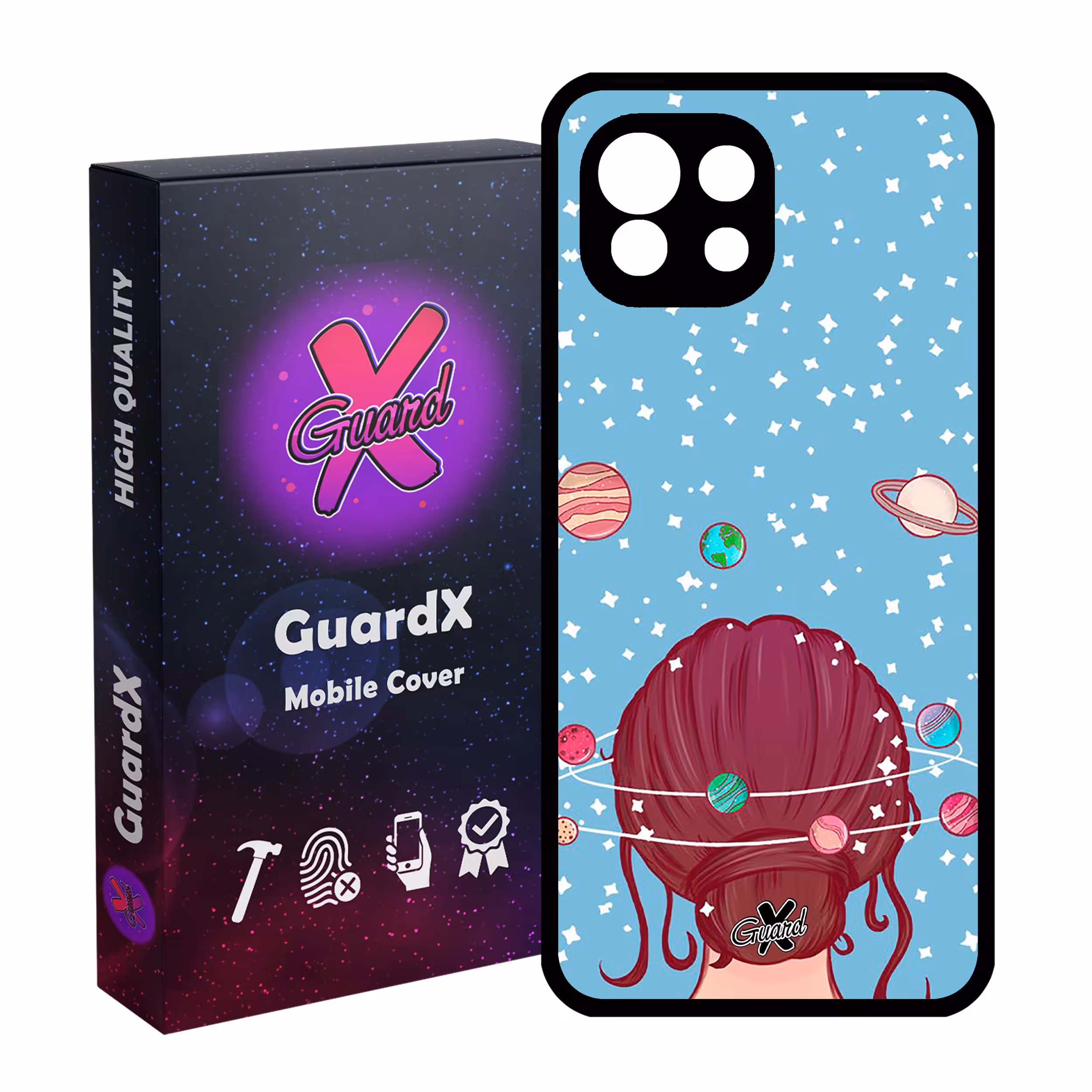 کاور گارد ایکس طرح Girl مدل Glass10211 مناسب برای گوشی موبایل شیائومی Mi 11 Lite