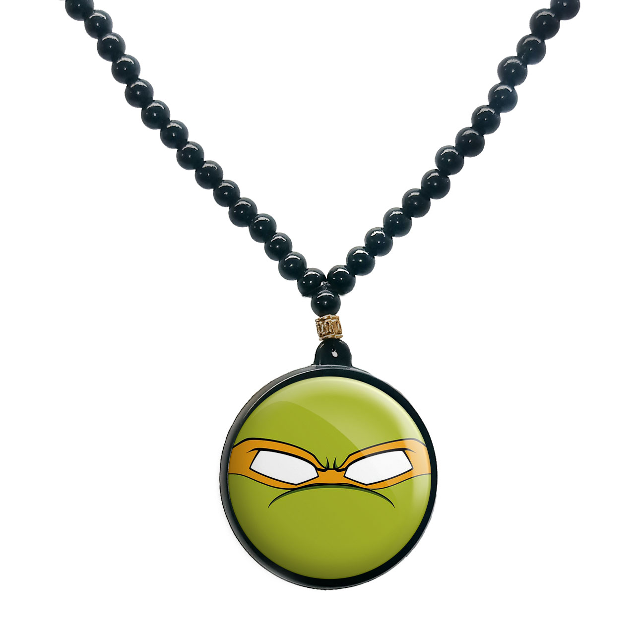 گردنبند پرمانه طرح لاکپشت‌های نینجا کد pmd.9928 مدل دو طرفه