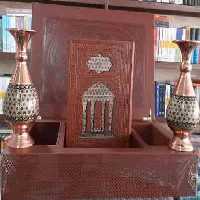 دیوان حافظ 2 گلدان خاتم ( جعبه لبتاپی کاغذ گلاسه – پلاک دار )