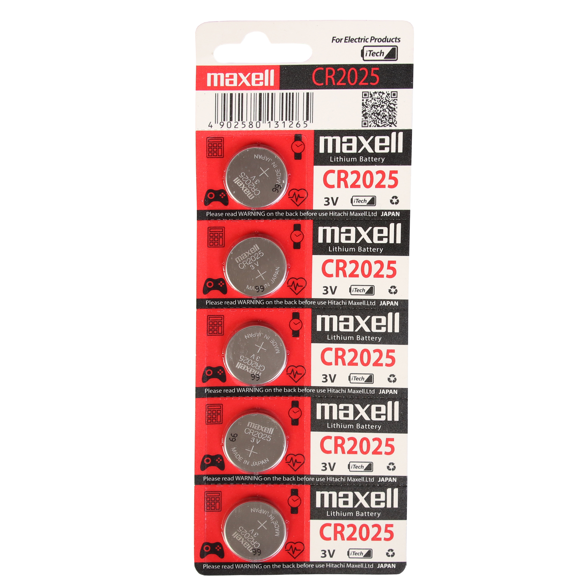 باتری سکه ای  مدل CR2025 بسته 5 عددی