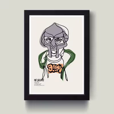 تابلو مدل مینیمال MF DOOM کد S3012-b