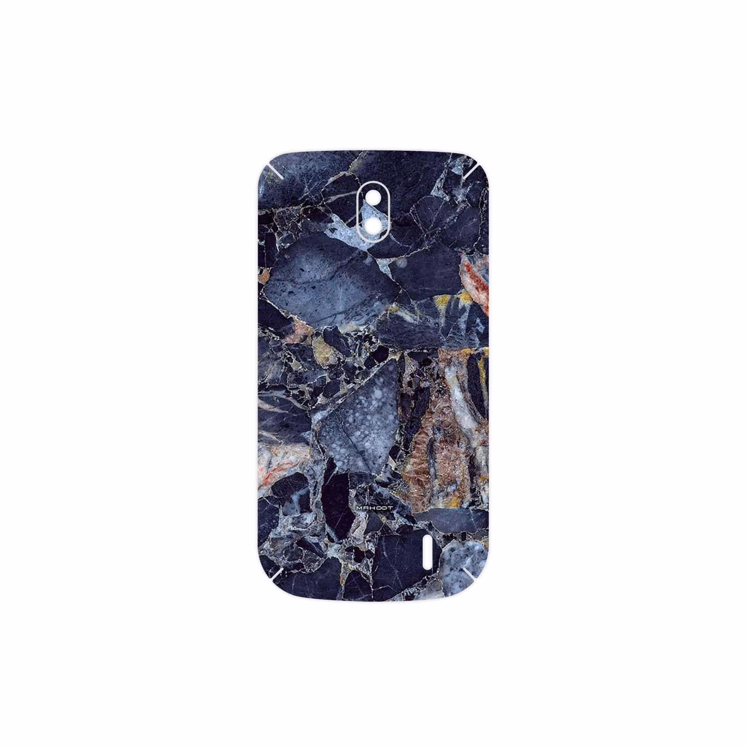 برچسب پوششی ماهوت مدل Broken black marble مناسب برای گوشی موبایل نوکیا 1
