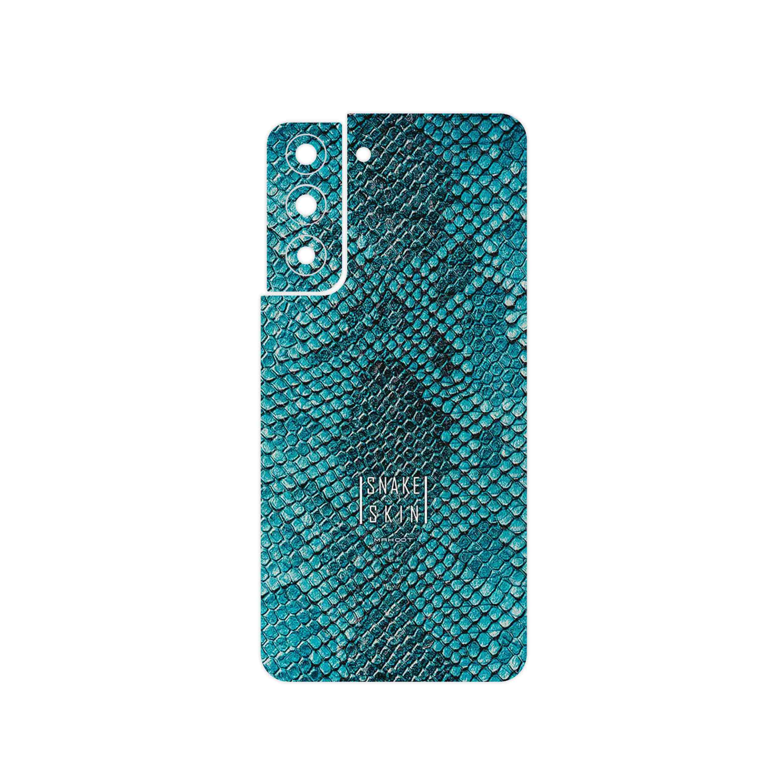 برچسب پوششی ماهوت مدل Blue Snake Skin مناسب برای گوشی موبایل سامسونگ Galaxy S21 FE 5G