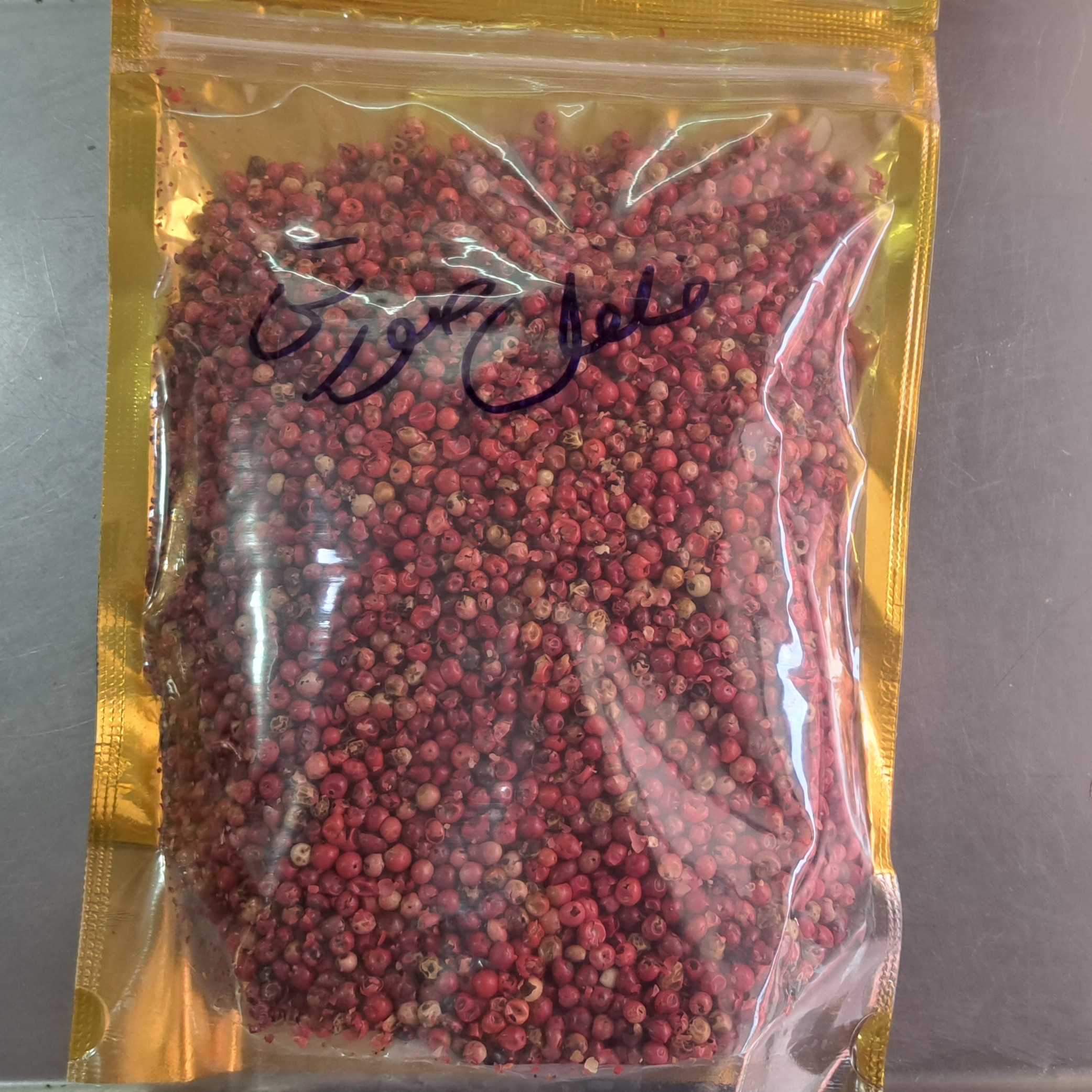 فلفل صورتی ،دان فلفل صورتی 50  گرمی ،دانه فلفل صورتی 