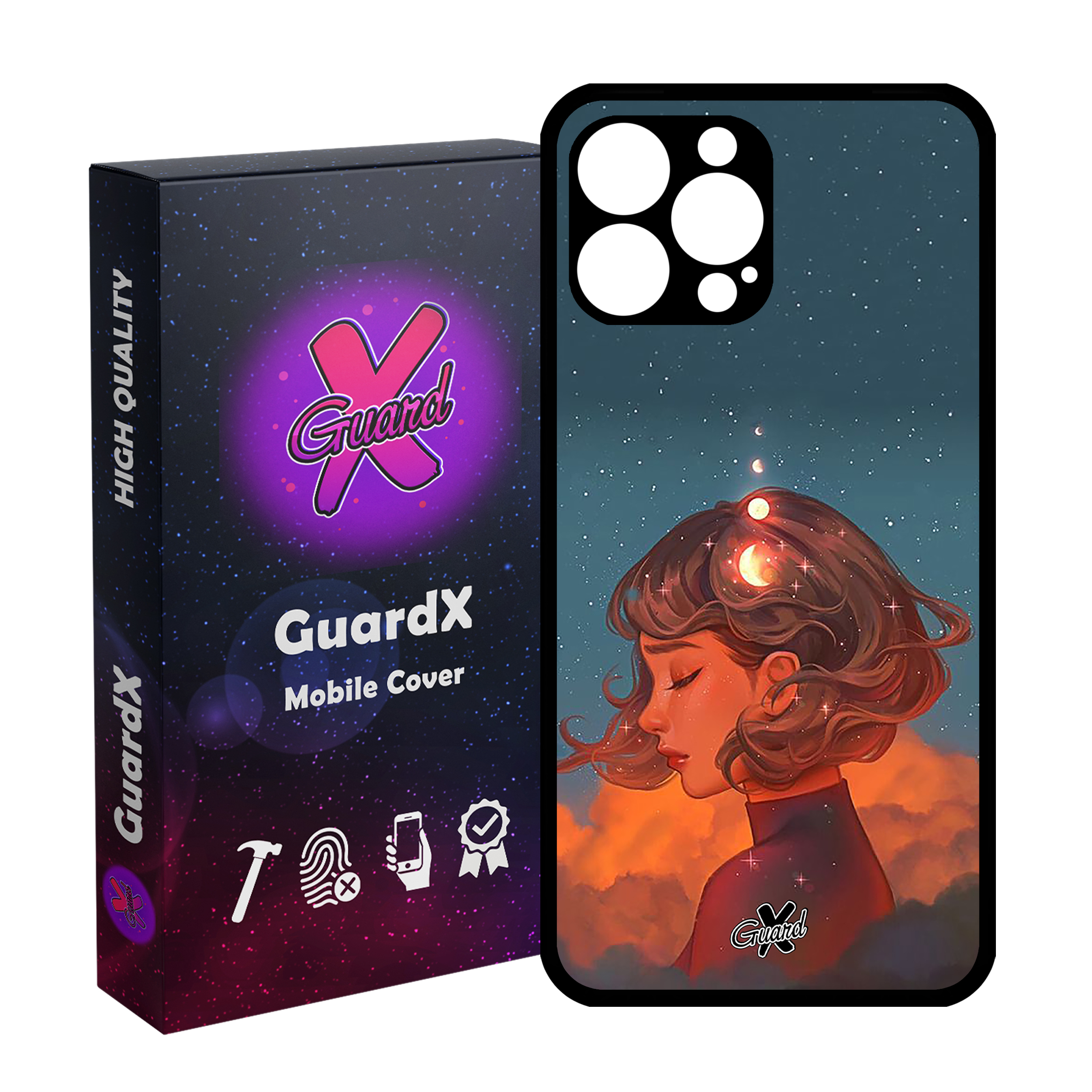 کاور گارد ایکس طرح Girl مدل Glass10302 مناسب برای گوشی موبایل اپل iPhone 13 Pro Max