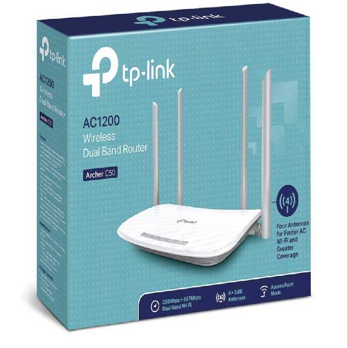 روتر بی سیم تی پی-لینک مدل Archer C50 - تکنو لینک 148