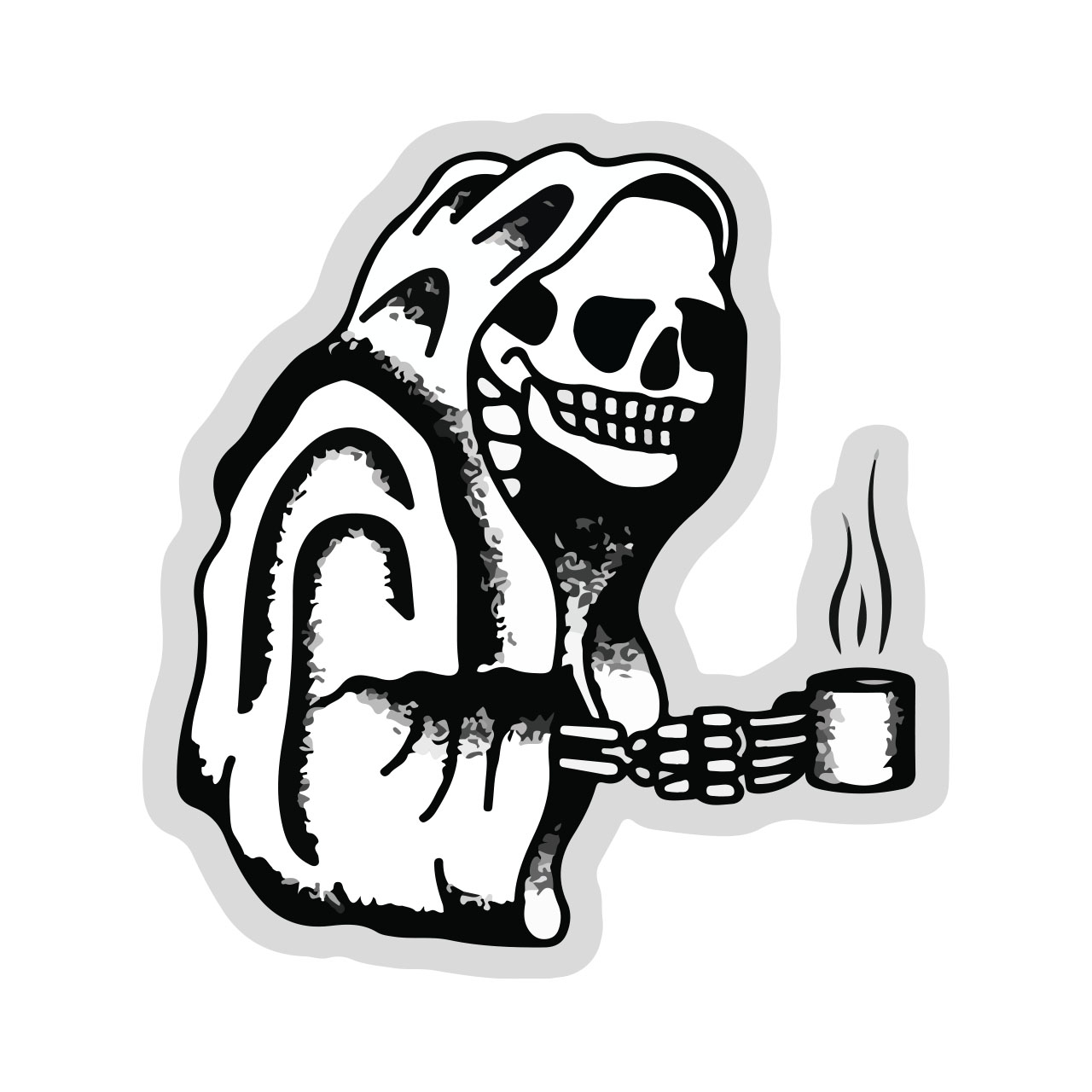 استیکر خودرو طرح مرگ کد 1171