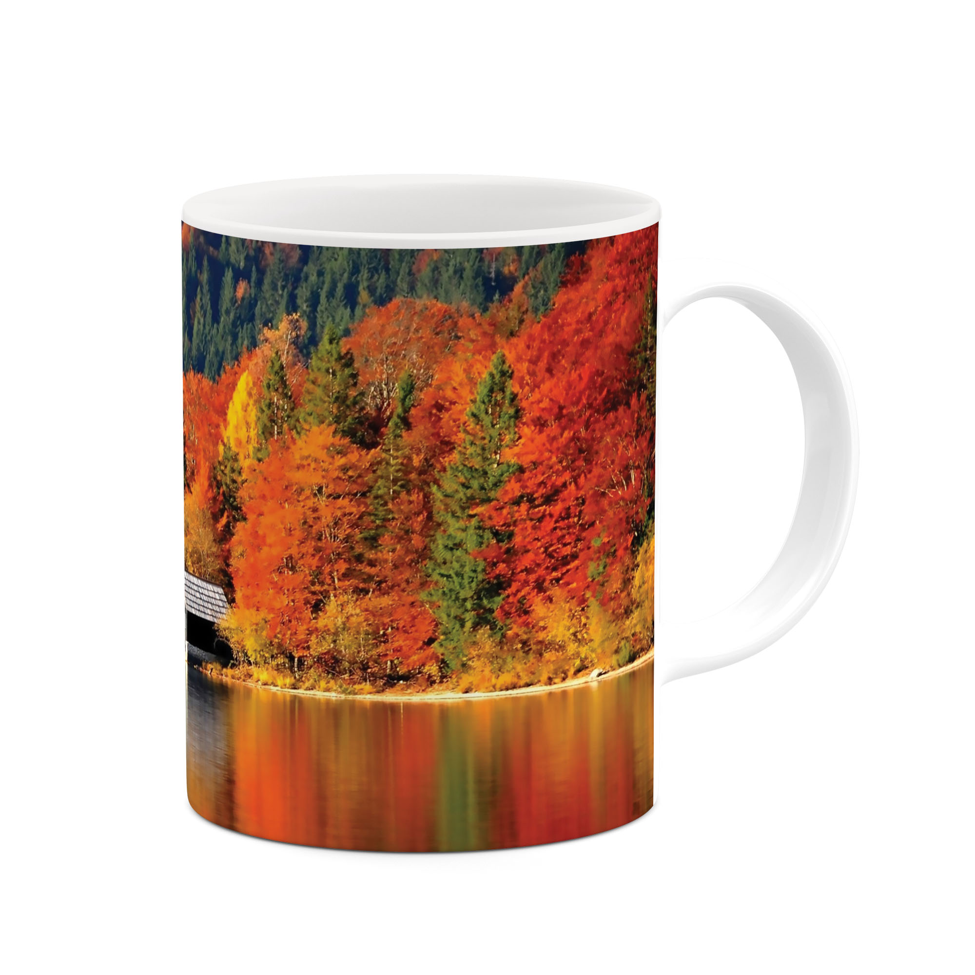 ماگ طرح طبیعت پاییزی مدل mug03832