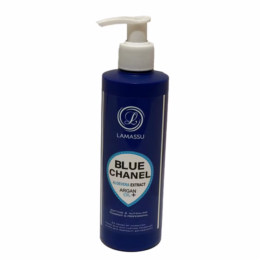 کرم آبرسان لاماسو مدل BLUE CHANEL حجم 250 میلی لیتر