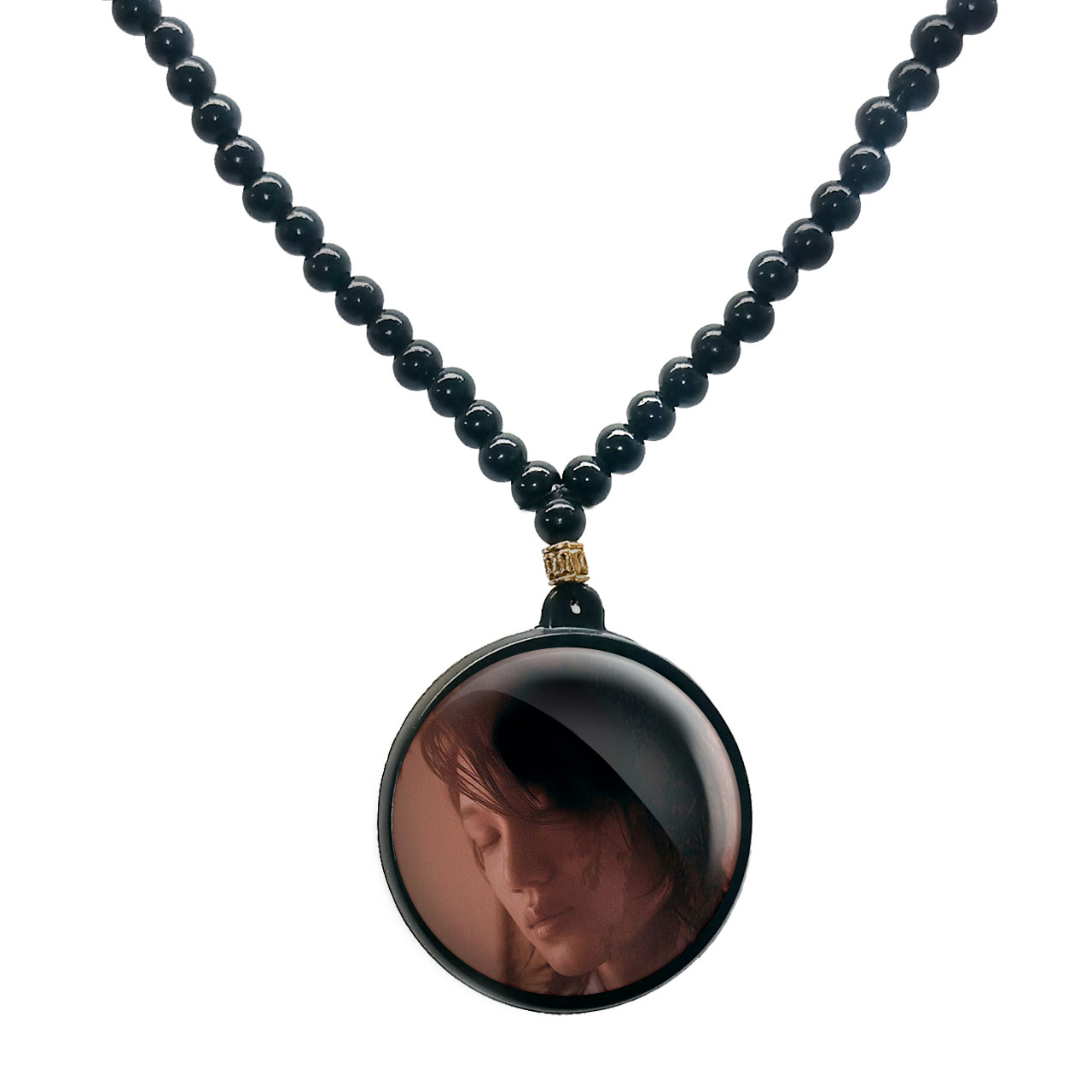 گردنبند پرمانه طرح exo کد pmd.13878 مدل دو طرفه