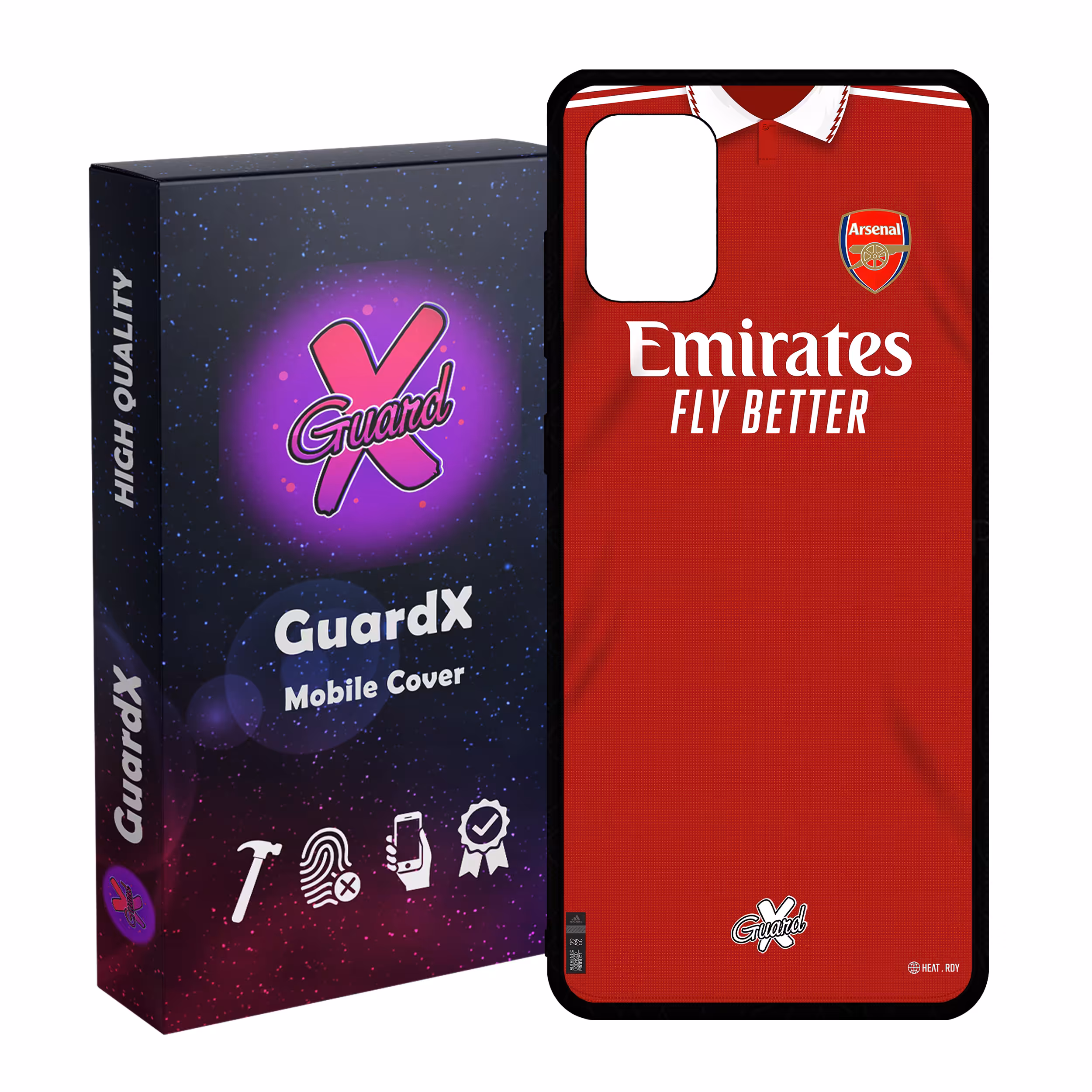 کاور گارد ایکس طرح آرسنال مدل Glass10467 مناسب برای گوشی موبایل سامسونگ Galaxy A31