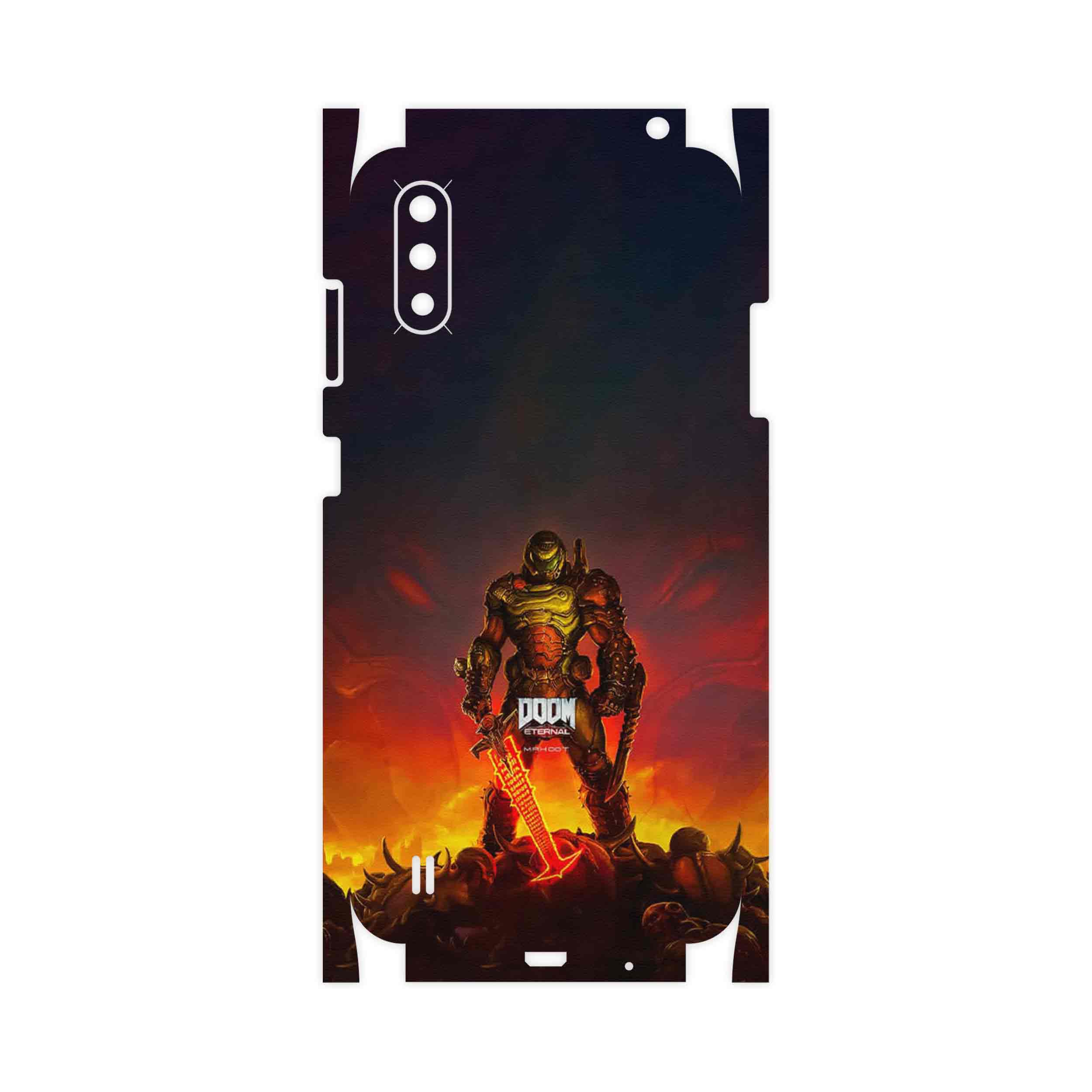 برچسب پوششی ماهوت مدل DOOM Game Series-FullSkin مناسب برای گوشی موبایل سامسونگ Galaxy A01