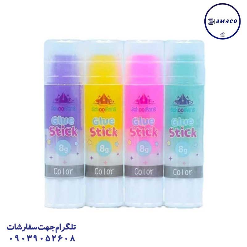 چسب ماتیکی 8 گرم رنگی  92715 اسکول فنس