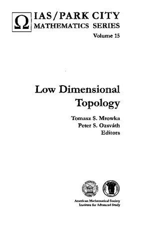 خرید و دانلود نسخه کامل کتاب Low Dimensional Topology