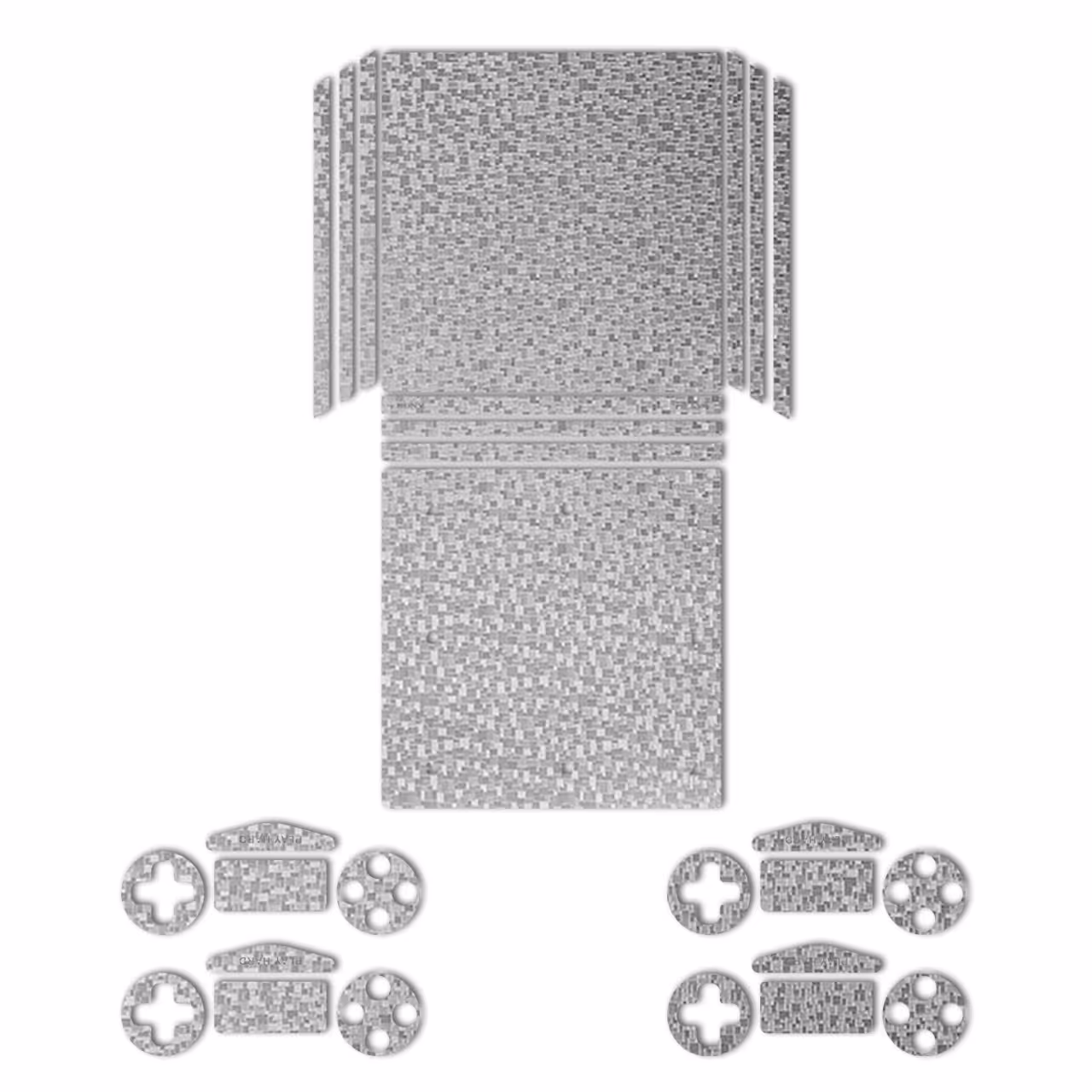 برچسب ماهوت مدلSilver Silicon Texture مناسب برای کنسول بازی PS4 Pro