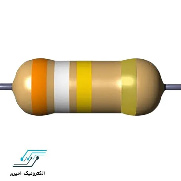 مقاومت 390 کیلو اهم 3 وات 5 درصد