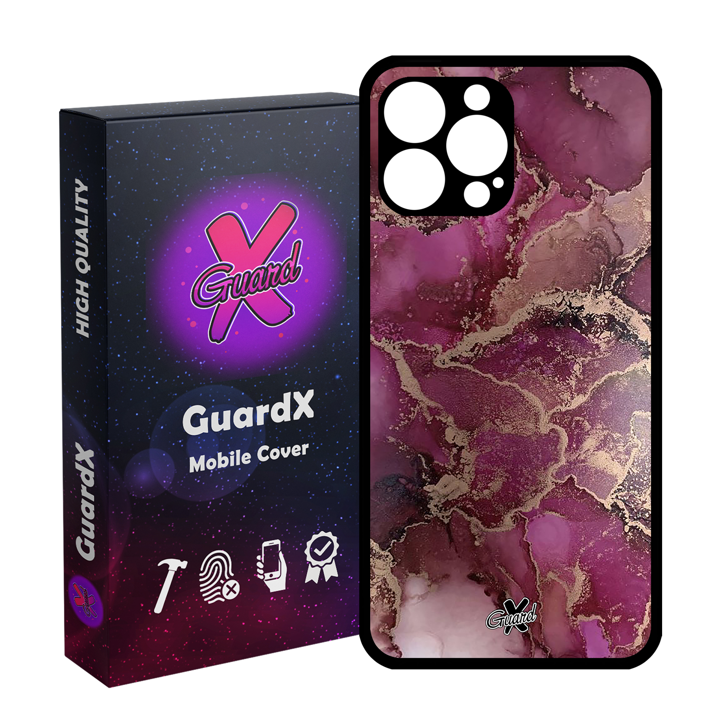 کاور گارد ایکس طرح ماربل مدل Glass10271 مناسب برای گوشی موبایل اپل iPhone 12 Pro Max