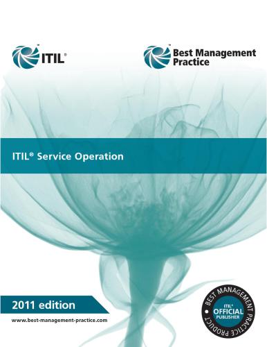 خرید و دانلود نسخه کامل کتاب ITIL Service Operation 2011 Edition