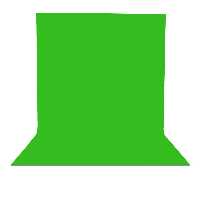 پرده سبز 3×2 پارچه شطرنجی سوزنی