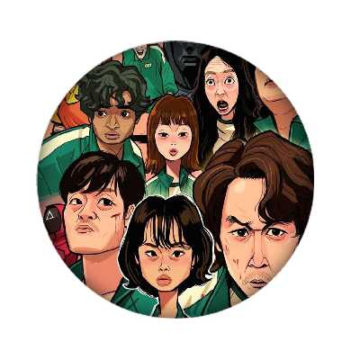 زیر لیوانی مدل Squid Game کد 2179