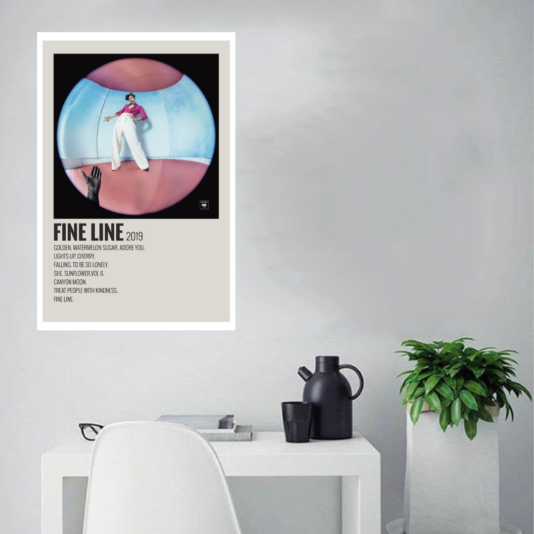 تابلو شاسی مدل Aesthetic طرح هری استایلز کد 52361