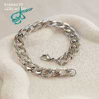 خرید دستبند استیل کارتیر نقره ای رنگ ثابت با کیفیت ضد حساسیت کد 1215723 - ردگل