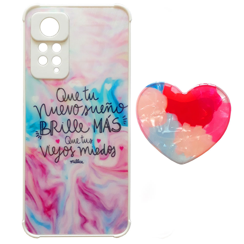 کاور طرح میلکا کد S8624 مناسب برای گوشی موبایل شیائومی Redmi Note 11 Pro 4G  به همراه پایه نگهدارنده