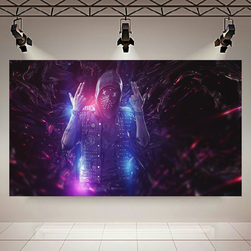 تابلو بوم طرح گیم مدل Watch Dogs 2 کد AR2036