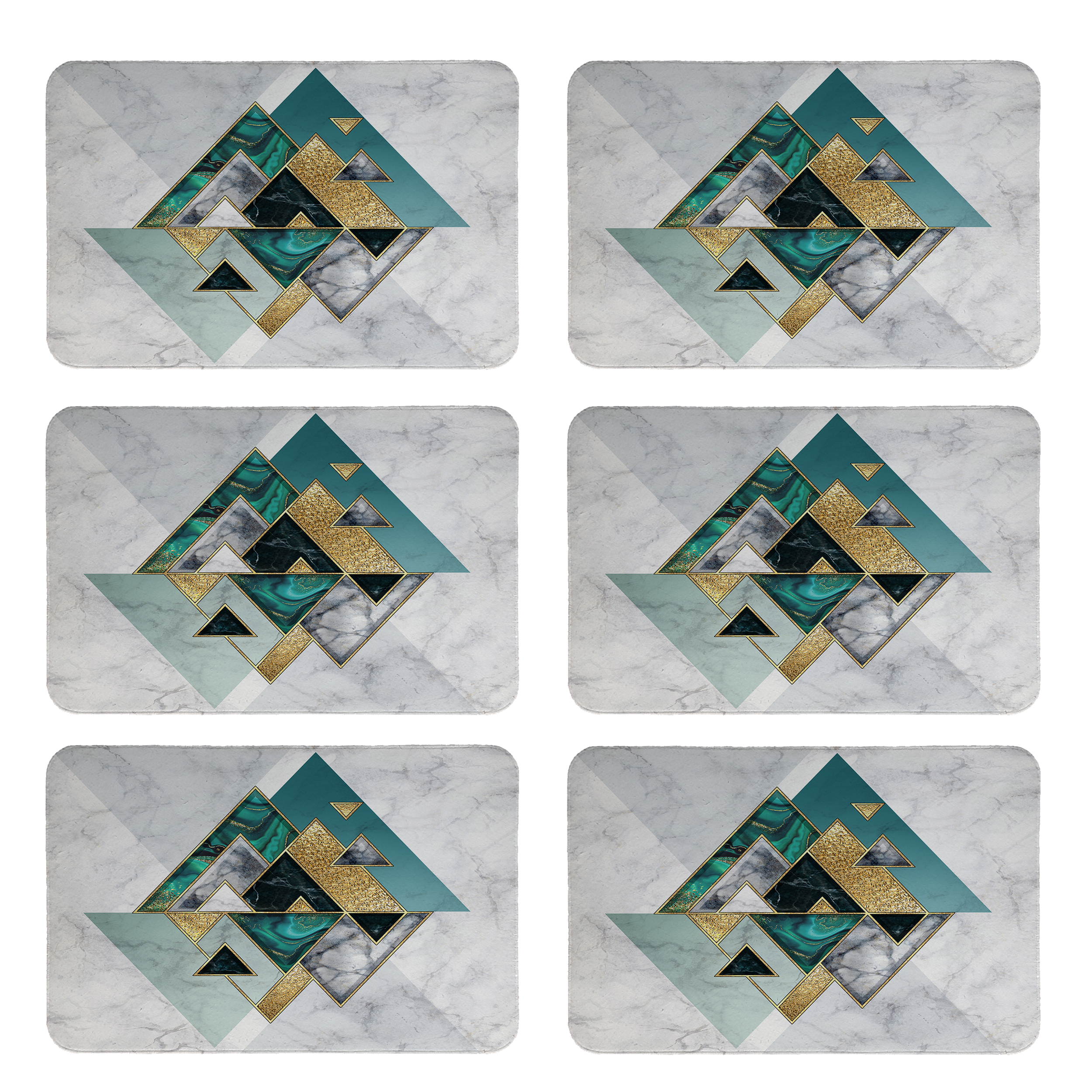 زیربشقابی طرح مدرن کد 8602 بسته 6 عددی