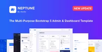 دانلود قالب بوت استرپ 5 مدیریتی چندمنظوره Neptune