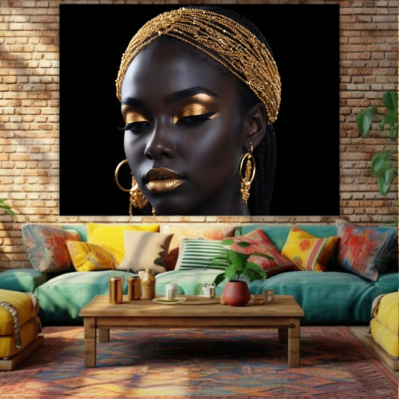 تابلو شاسی طرح شاسی آرایشگاه زنانه مدل چهره کد GR662 | دنیای قاب