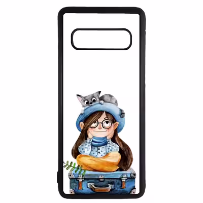 کاور طرح دختر کد 43162 مناسب برای گوشی موبایل سامسونگ galaxy s10