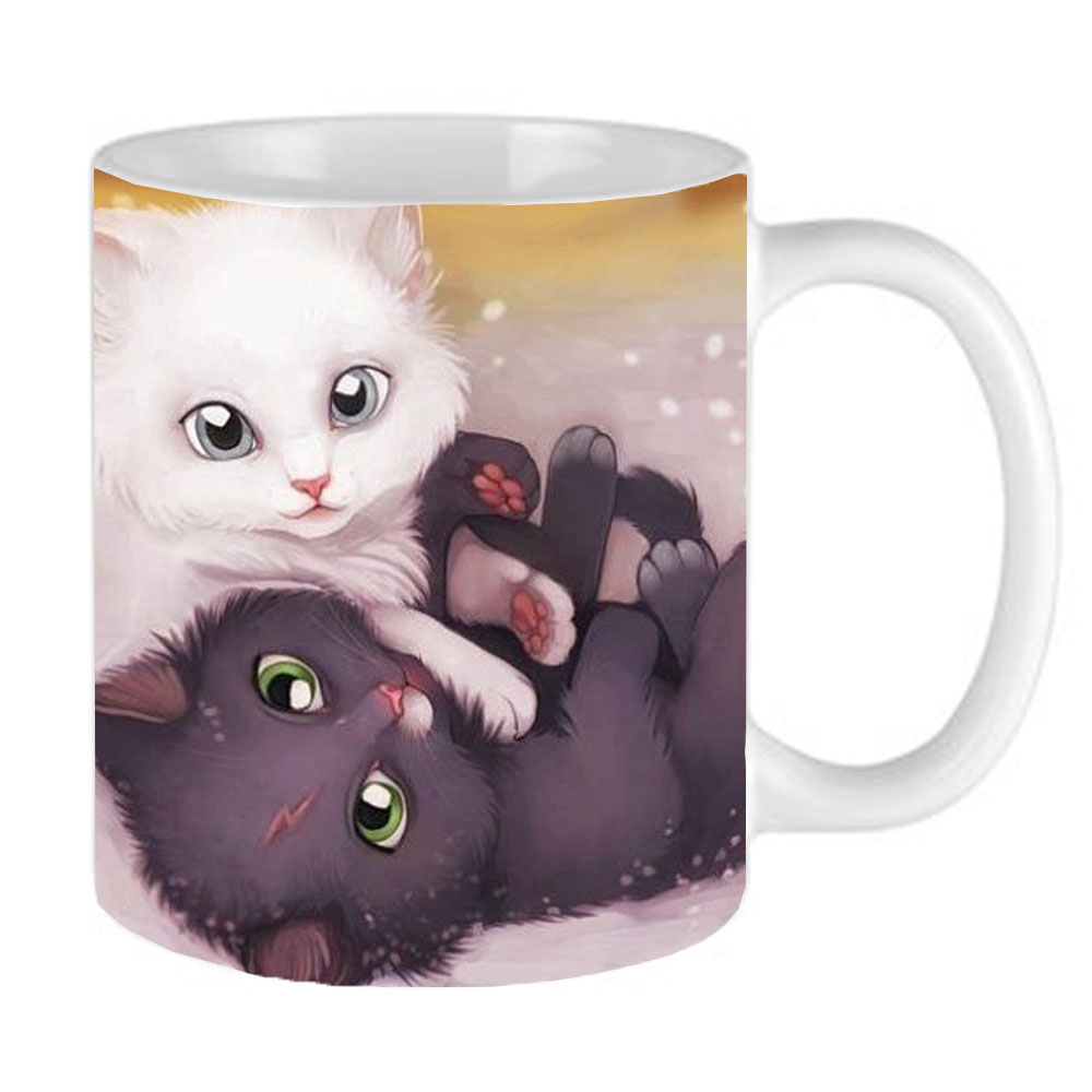 ماگ طرح گربه فانتزی