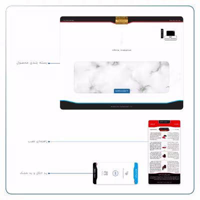 برچسب پوششی ماهوت مدل Blanco-Smoke-Marble مناسب برای تبلت اپل iPad Pro 11 (GEN 2) 2020 A2230