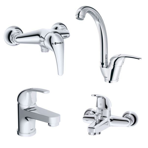 ست شیرآلات شودر مدل اطلس