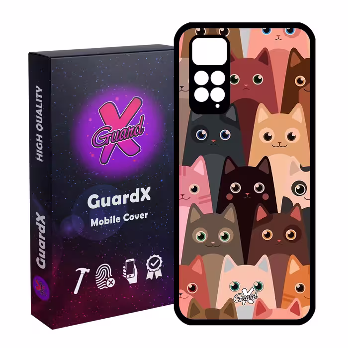 کاور گارد ایکس طرح Cat مدل Glass10067 مناسب برای گوشی موبایل شیائومی Redmi Note 11S/ Note 11 4G