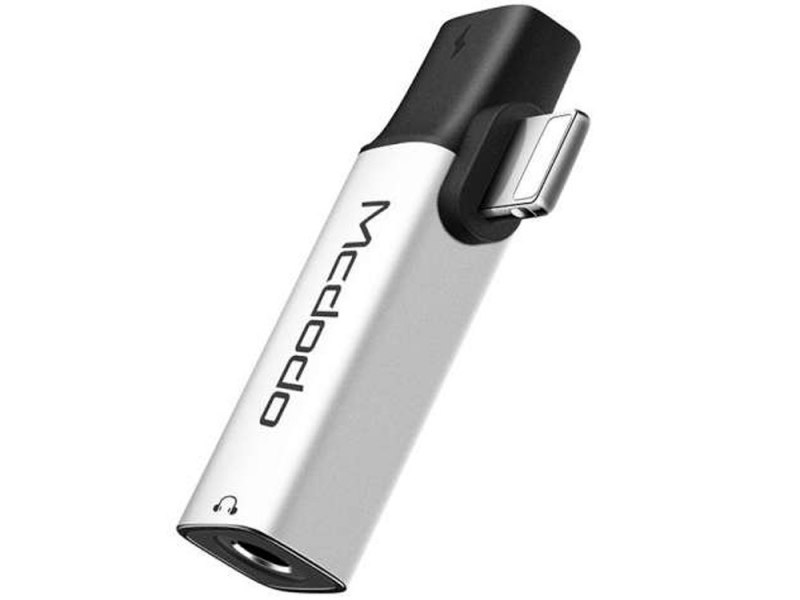 مبدل لایتنینگ به لایتنینگ و صدا مک دودو Mcdodo Lightning to 3.5mm Audio Adapter CA-621