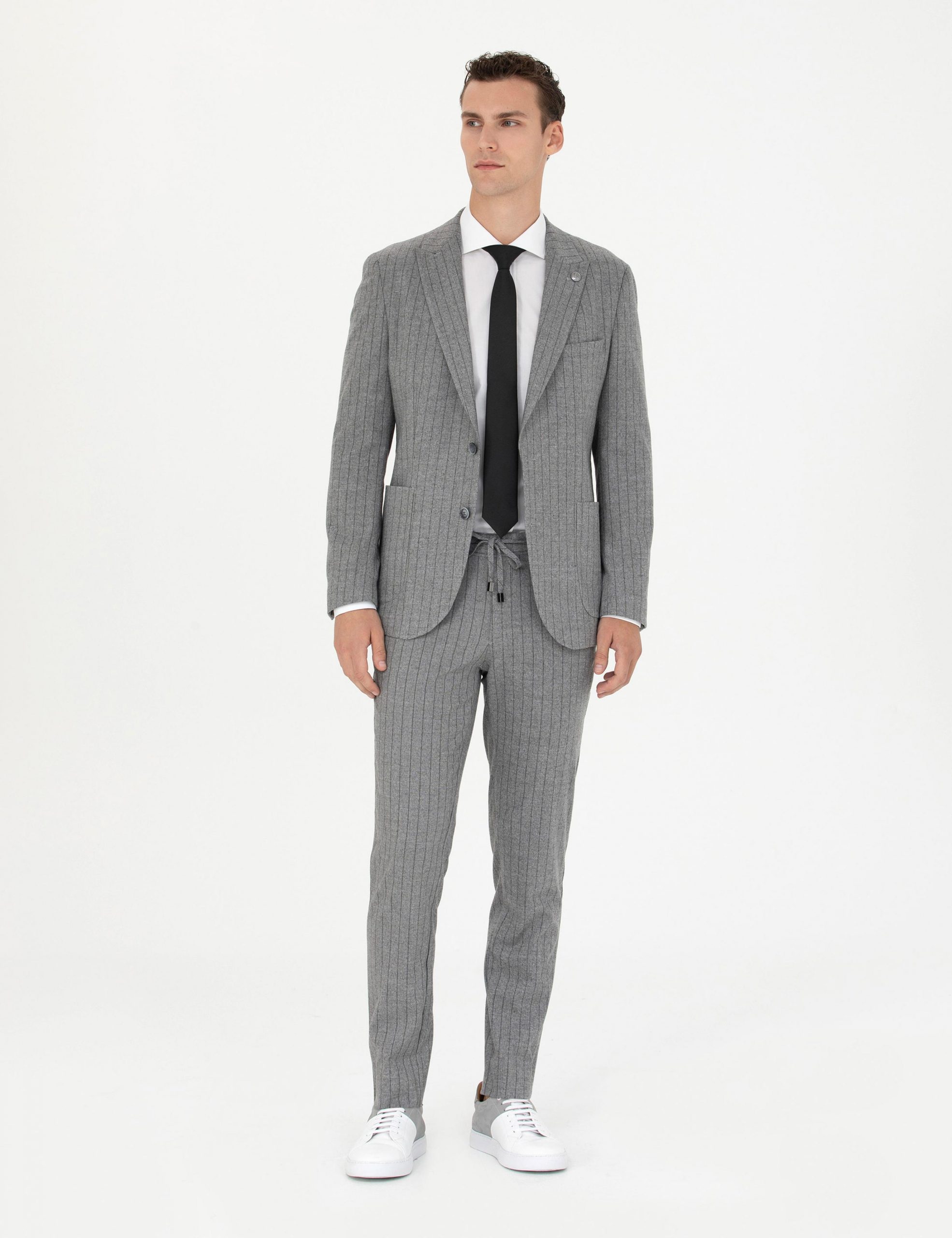 کت و شلوار مردانه خاکستری پیرکاردین - فروشگاه لباس شهرمون