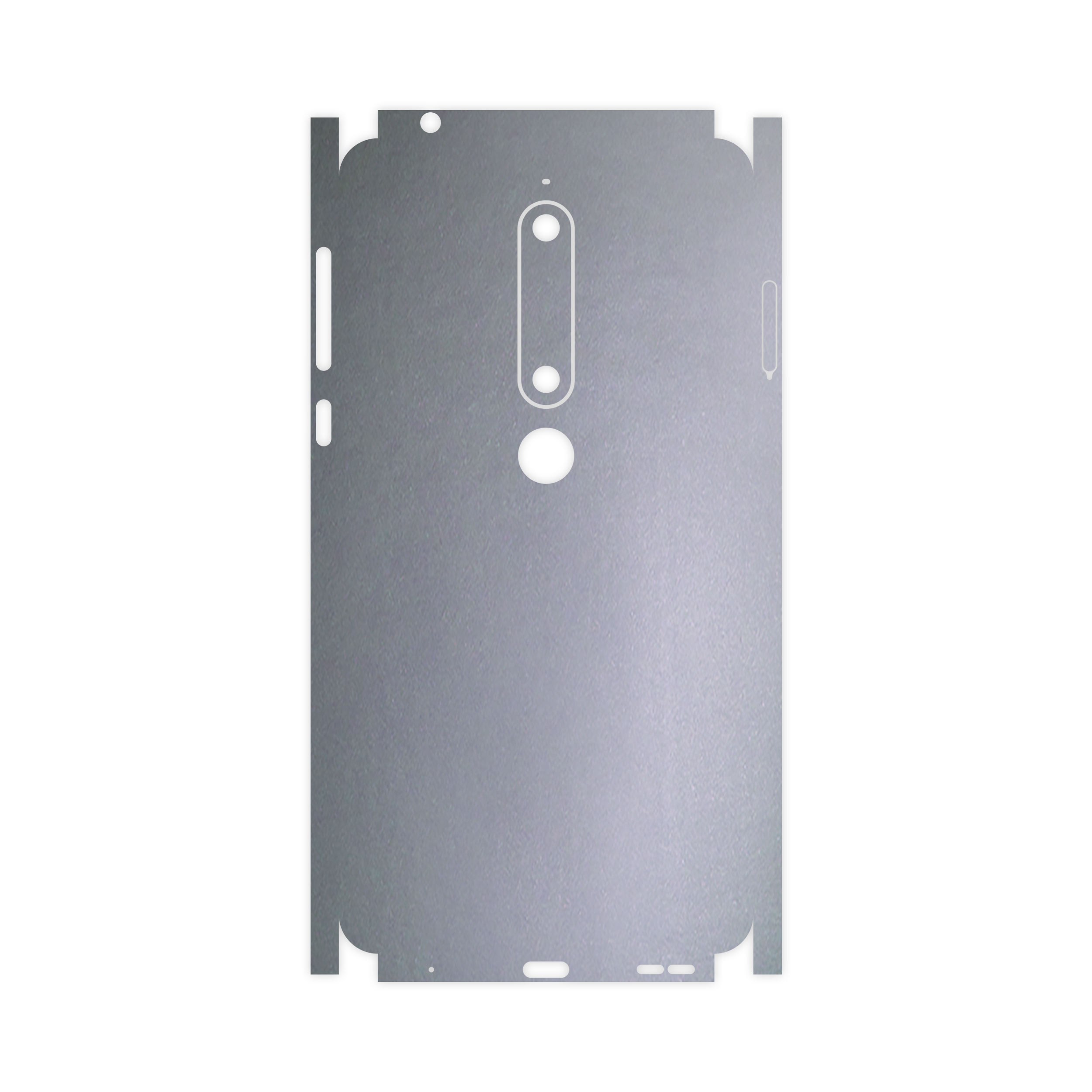 برچسب پوششی ماهوت مدل Matte-Silver-FullSkin مناسب برای گوشی موبایل نوکیا 6.1
