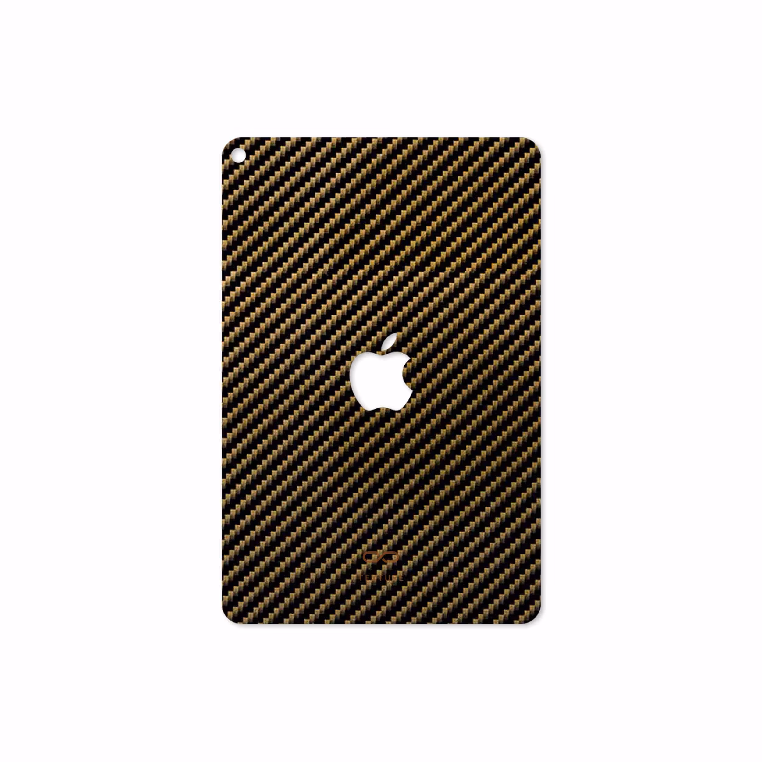 برچسب پوششی ماهوت مدل Glossy-Brown-Fiber مناسب برای تبلت اپل iPad mini (GEN 5) 2019 A2125
