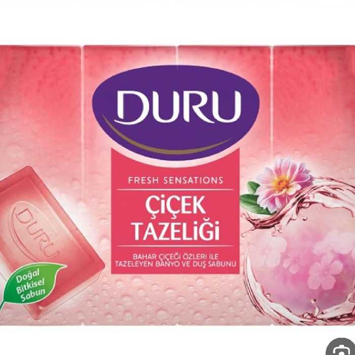 پک صابون دورو DURU با رایحه گل های بهاری بسته 4 عددی