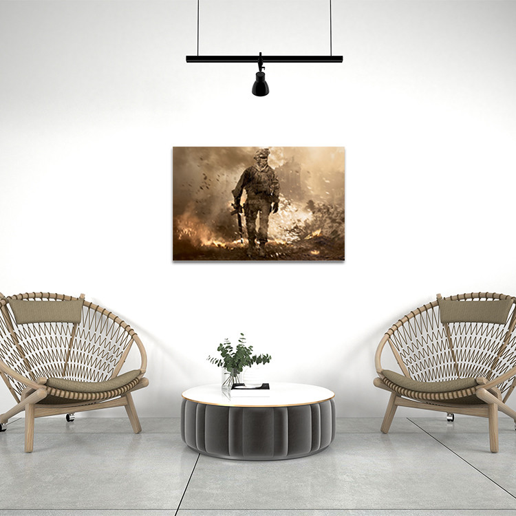 تابلو شاسی مدل بازی کال آف دیوتی call of duty کد 64 | دنیای قاب