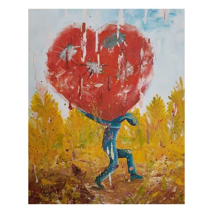 تابلو نقاشی رنگ‌ روغن مدل سیزیف پیش از میلاد