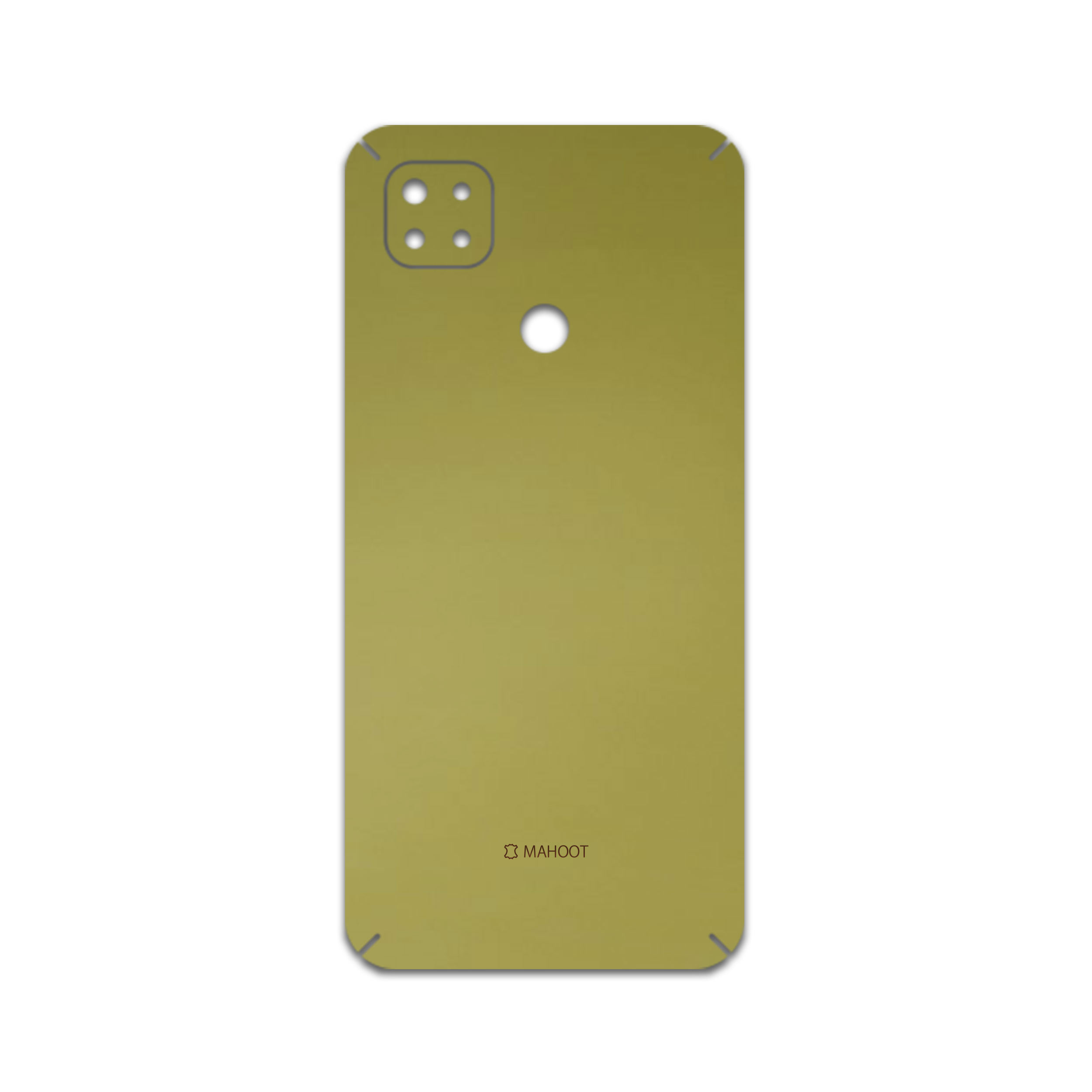 برچسب پوششی ماهوت مدل Matte-Gold مناسب برای گوشی موبایل شیائومی Redmi 9C NFC