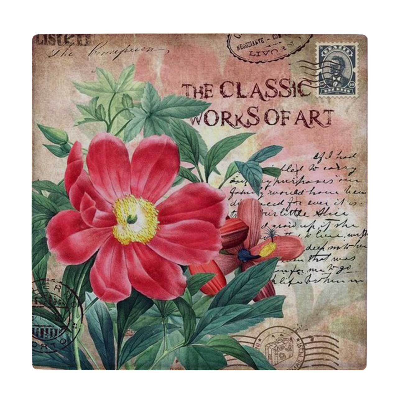 زیر لیوانی طرح شاخه گل کد    3788137_1748