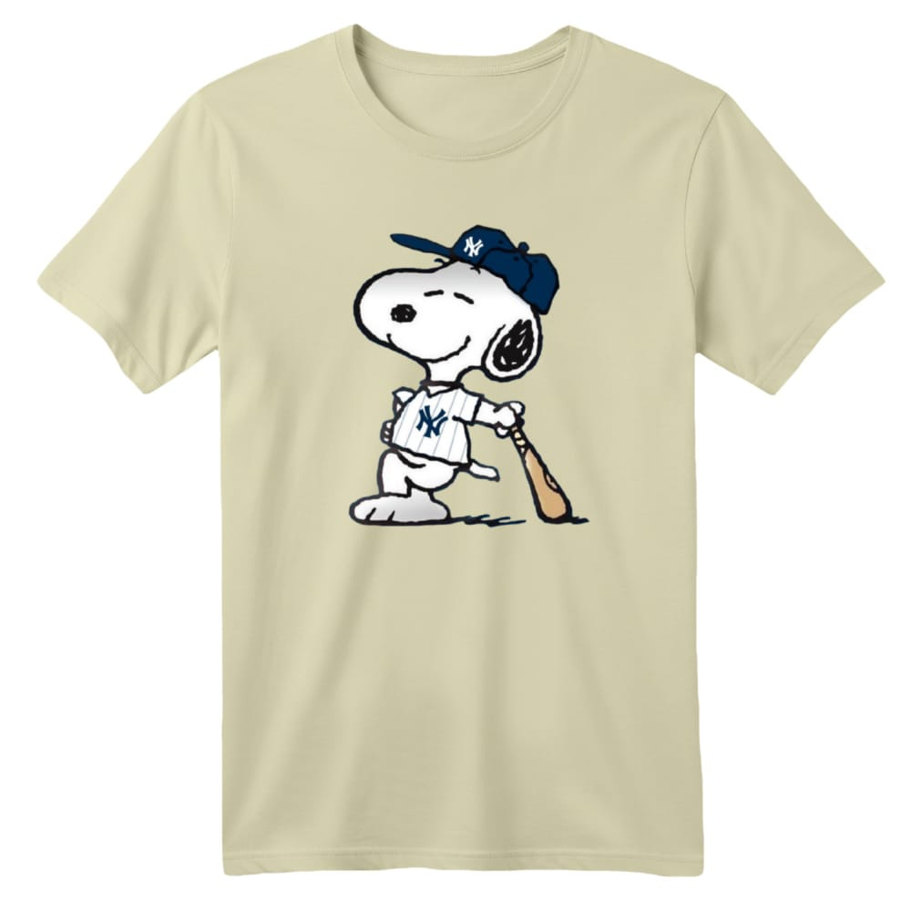 تی شرت آستین کوتاه بچگانه مدل اسنوپی کد 55 رنگ کرم