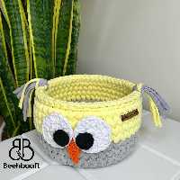 باکس نظم دهنده و سیسمونی اتاق کودک تریکو مدل جغدی