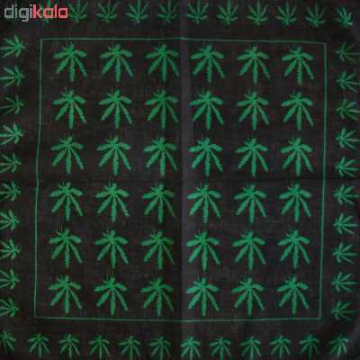 دستمال سرو گردن طرح برگ سبز