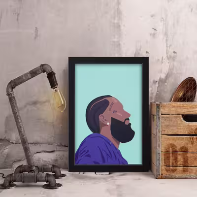 تابلو مدل Nipsey Hussle نیپسی هاسل کد S1424-b